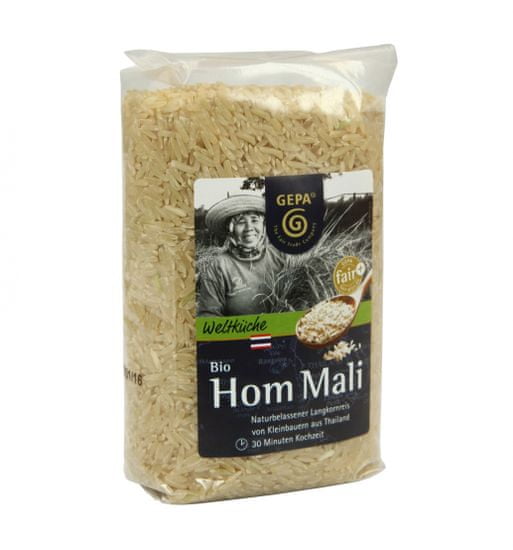 Gepa Fairtrade Bio Hom Mali neloupaná rýže, 500 g