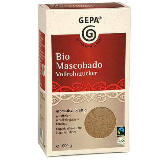 Gepa Bio třtinový cukr Mascobado 1kg