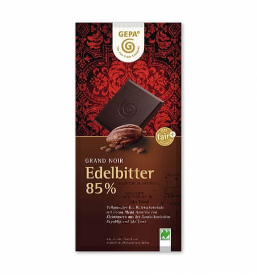 Gepa Bio čokoláda hořká 85% kakaa 100 g