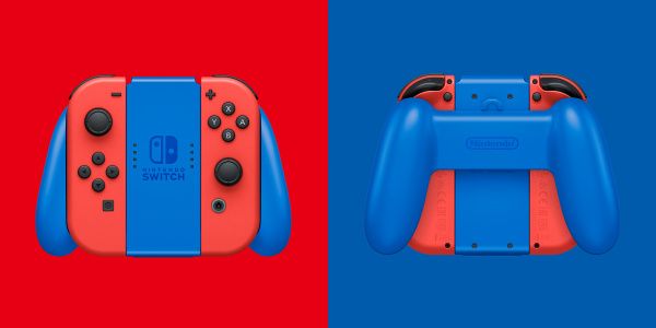 kompaktní herní konzole Nintendo Switch Mario Red & Blue Edition (NSH075) dlouhá výdrž baterie kompaktní rozměry
