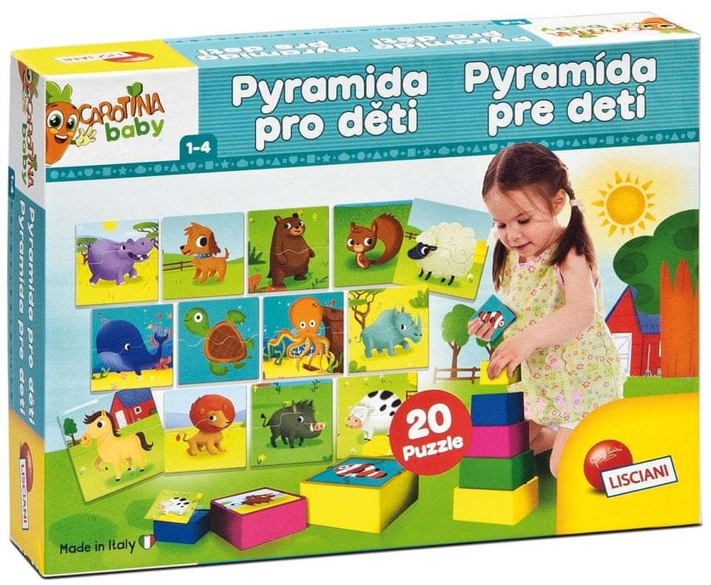 Lisciani Pyramida a puzzle pro děti