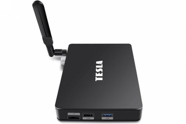 multimediální centrum tesla mediabox xt650 android 9.0 wifi hdmi usb čtečka karet přehrávání filmů fotografií hudby nahrávání na usb db-t2 přijímač ram 4 gb rom16 gb dálkové ovládání timeshift epg teletext menu v českém jazyce