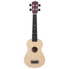 Vidaxl Set sopránové ukulele s obalem pro děti světlé dřevo 23"
