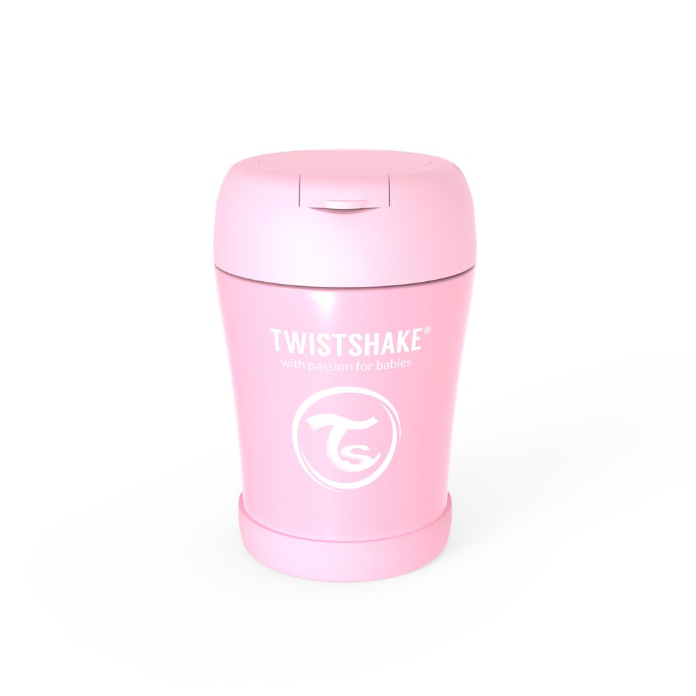 Twistshake Termoska na jídlo Pastelově růžová - zánovní