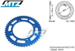 MTZ Rozeta řetězová (převodník) Dural 1465-46zubů MTZ modrá - Kawasaki KX65 / 00-20 + Suzuki RM65 / 03-05 (al-vzor-1465modry) () AL-1465-46-E3