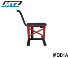 MTZ Stojánek MX (stojan pod motocykl) s kovovou deskou a protiskluzovou gumou - červený MOD1A-04/02