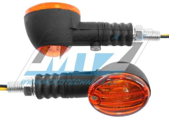 MTZ Blinkry Mini kulaté - černé s oranžovým krycím sklem 84-MIR7008