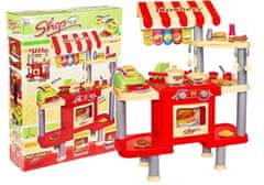 Pelegrino Velká kuchyň 92 cm x 69 cm Fast Food + příslušenství RED