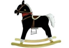 Pelegrino Houpací kůň 74 cm, pohybuje ústy a ocasem BLACK