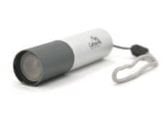 Cattara Svítilna kapesní LED 120lm ZOOM nabíjecí SILVER