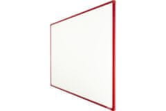 boardOK Lakovaná tabule na fixy s červeným rámem 150 x 120 cm
