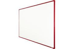 boardOK Lakovaná tabule na fixy s červeným rámem 180 x 120 cm