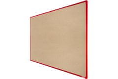 boardOK Textilní nástěnka s červeným rámem 180 x 120 cm