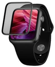 FIXED Ochranné tvrzené sklo 3D Full-Cover pro Apple Watch 41mm s aplikátorem FIXG3DW-817-BK, černé