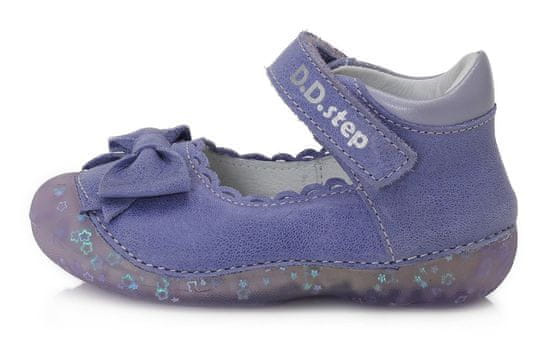 D-D-step Dívčí kožené sandály 015-641A