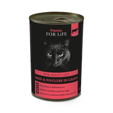 Fitmin FFL cat tin adult beef 12 x 415 g