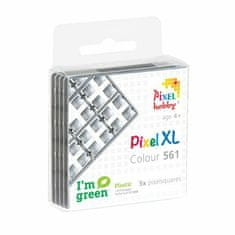 Pixelhobby Sada čtverečků na mozaiku pixel xl stříbrná (300ks)