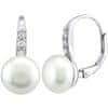 Stříbrné náušnice CASSIDY s bílou přírodní perlou LPSP0639