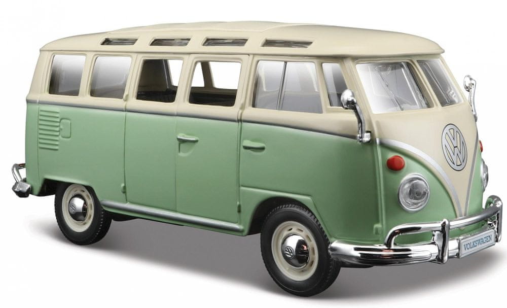 Levně Maisto Volkswagen Van Samba zelený 1:24