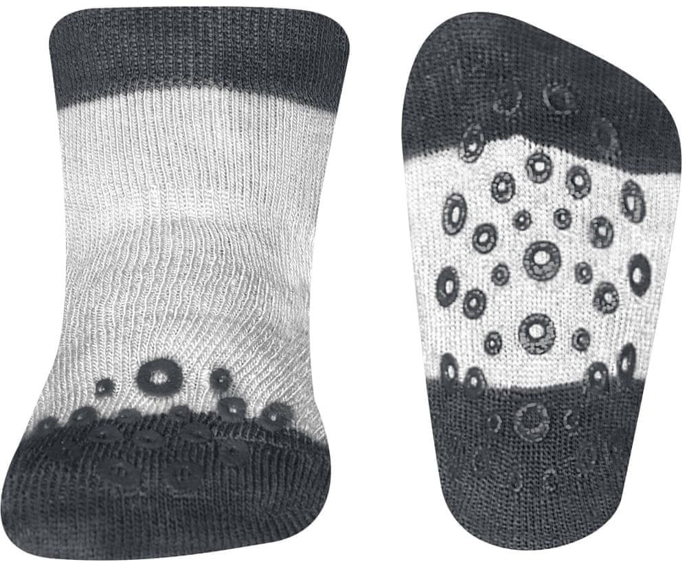 EWERS dětské protiskluzové ponožky 225050_2 17-18 šedá
