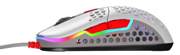Xtrfy M42 RGB, retro (M42-RGB-RETRO) myš optický senzor 16 000 DPI herní hladký skluz Omron 20M(OF) 59 gramů