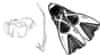 Mares Maska a Šnorchl TROPICAL set + Ploutve X-ONE MARES Bílá LXL 44 až 47
