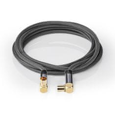 Nedis Fabritallic anténní kabel 100 dB zástrčka Coax - zásuvka Coax, 2 m (CSTB40015WT20)