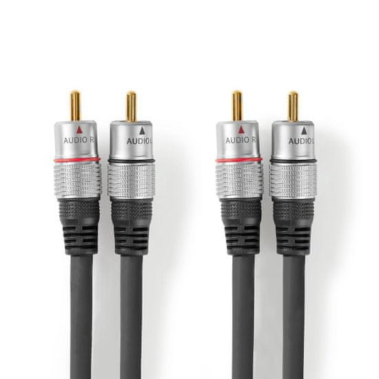 Nedis CAGC24200AT200 propojovací audio kabel zástrčka 2x cinch - zástrčka 2x cinch, 20 m