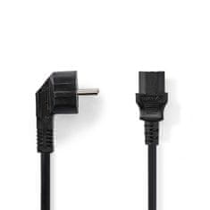 Nedis napájecí kabel zástrčka UNISCHUKO - IEC-320-C13 černá, 2 m (CEGP10015BK20)