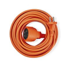 Nedis PEXC115FOG prodlužovací kabel 15 m, 1 zásuvka 2-žílový max. 16A oranžový