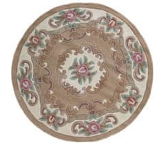 Flair AKCE: 120x120 (průměr) kruh cm Ručně všívaný kusový koberec Lotus premium Fawn kruh 120x120 (průměr) kruh