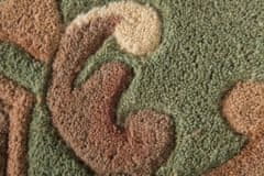 Flair Ručně všívaný kusový koberec Lotus premium Green kruh 120x120 (průměr) kruh