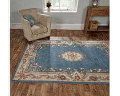 Flair Ručně všívaný kusový koberec Lotus premium Blue 67x210