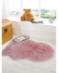 Flair Kusový koberec Faux Fur Sheepskin Pink 60x90 tvar kožešiny