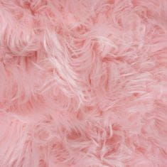 Flair Kusový koberec Faux Fur Sheepskin Pink kruh 120x120 (průměr) kruh