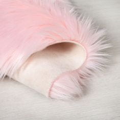 Flair Kusový koberec Faux Fur Sheepskin Pink 60x90 tvar kožešiny