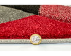 Flair Kusový koberec Hand Carved Aurora Grey/Red 120x170