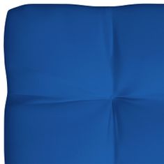 Greatstore Poduška na paletový nábytek královsky modrá 120x80x12 cm textil