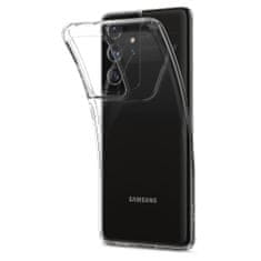 Spigen Liquid Crystal silikonový kryt na Samsung Galaxy S21 Ultra, průsvitný