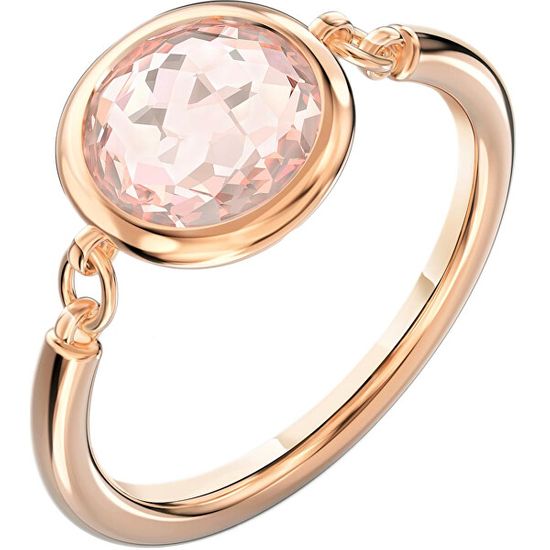 Swarovski Růžově pozlacený prsten Tahlia 5560948
