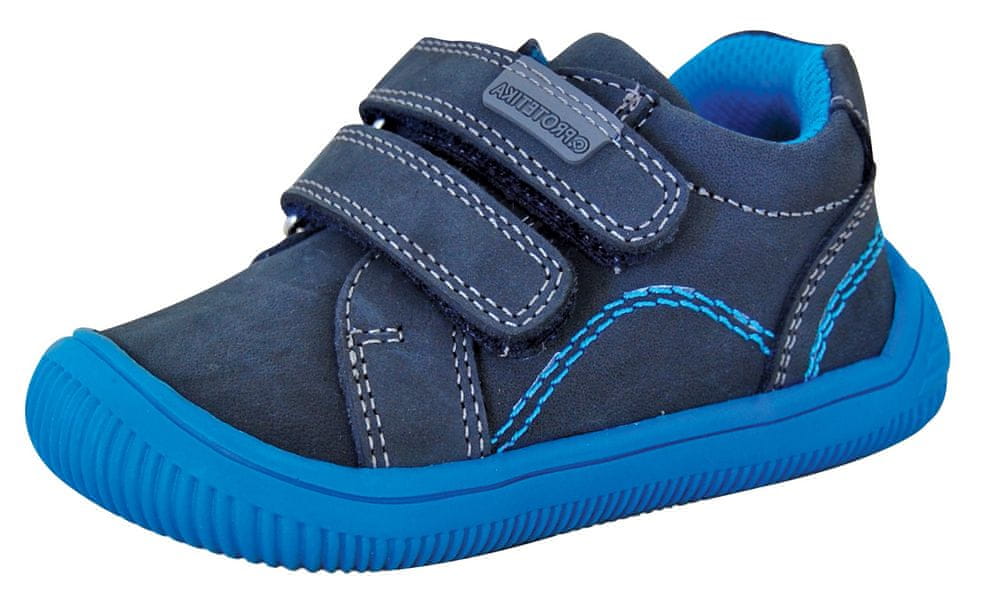 Protetika chlapecká kotníčková barefoot obuv Lars 72021 20 tmavě modrá