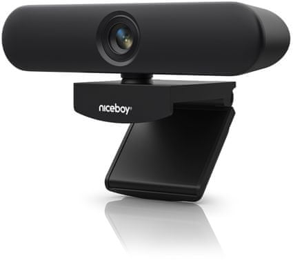 Webová kamera Niceboy Stream Pro mikrofon reproduktor rozlišení 4K
