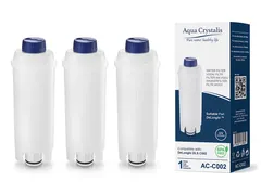 Aqua Crystalis AC-C002 vodní filtr pro kávovary DeLonghi (Náhrada filtru DLS C002) - 3 kusy