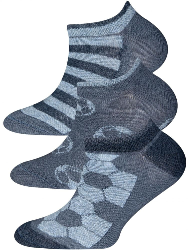 EWERS 3pack chlapeckých ponožek 201305 31-34 tmavě modrá