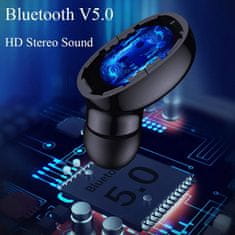 MXM Bezdrátová sluchátka E6S s bluetooth 5.0 a dobíjecím pouzdrem - černá