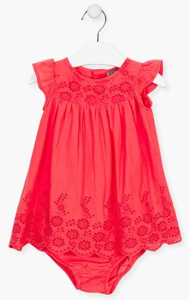 Losan dívčí šaty 118-7006AL 92 červená