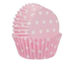 Isabelle Rose Cukrářské košíčky na muffiny růžové s puntíky 60 ks