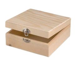 EFCO Dřevěná krabička čtvercová 19x19x8,5cm,