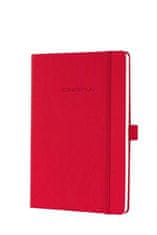 Sigel Záznamní kniha "Conceptum", červená, A5, čtverečkovaný, 194 stran