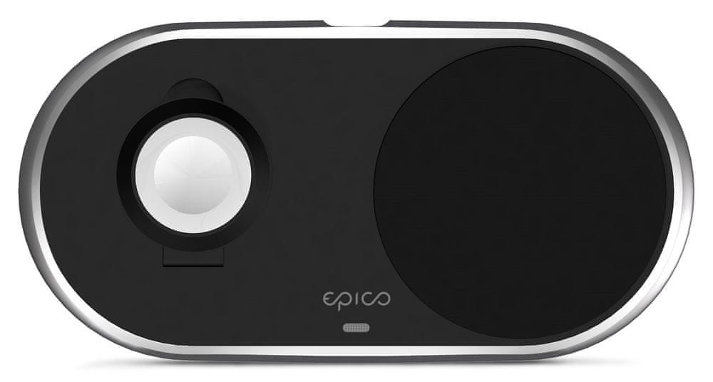 Levně EPICO Wireless Charging Base (for Apple Watch & iPhone) Metal 9915111300031 černá